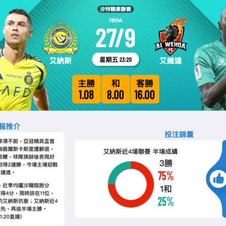 艾納斯對陣艾維達:沙特職業聯賽焦點賽事前瞻