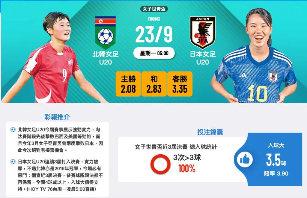 北韓女足U20對日本女足U20
