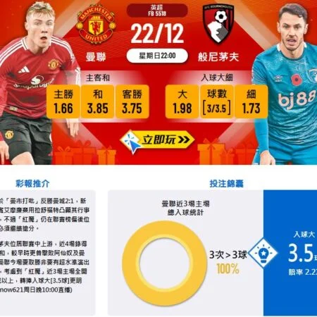 曼聯VS般尼茅夫賽前分析：紅魔主場望再傳捷報