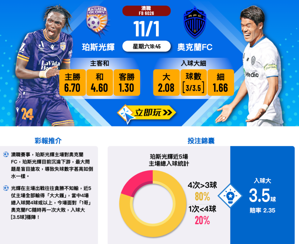 帕斯光輝 VS 奧克蘭