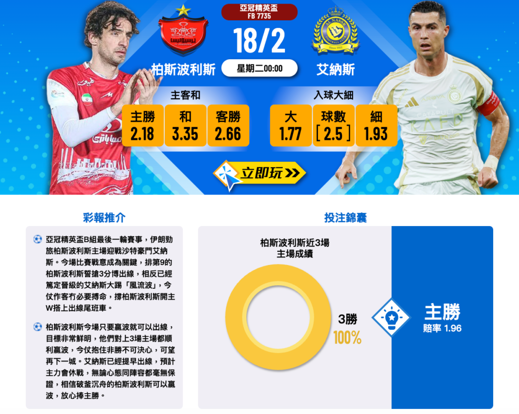 巴斯波利斯 vs 艾納斯